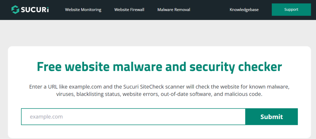 Sucuri Site Checker